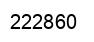 Number 222860 black image