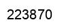 Number 223870 black image