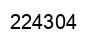 Number 224304 black image