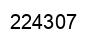 Number 224307 black image