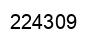Number 224309 black image