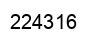 Number 224316 black image