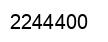 Número 2244400 imagen negro