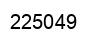 Number 225049 black image