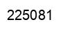 Number 225081 black image