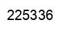Number 225336 black image