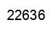 Number 22636 black image
