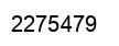 Number 2275479 black image