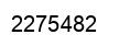 Number 2275482 black image