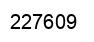 Number 227609 black image