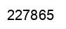 Number 227865 black image
