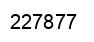 Number 227877 black image