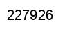 Number 227926 black image