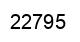 Number 22795 black image