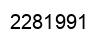 Number 2281991 black image