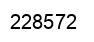 Number 228572 black image