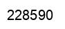 Number 228590 black image