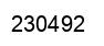 Number 230492 black image