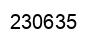 Number 230635 black image