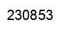 Number 230853 black image