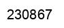 Number 230867 black image