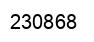 Number 230868 black image