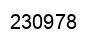 Number 230978 black image