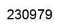 Number 230979 black image