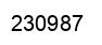 Número 230987 imagen negro