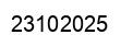 Number 23102025 black image