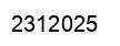 Number 2312025 black image