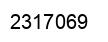 Number 2317069 black image