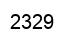 Number 2329 black image
