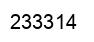 Number 233314 black image