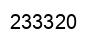 Number 233320 black image