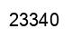 Number 23340 black image