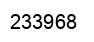 Number 233968 black image