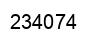 Number 234074 black image