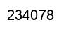Number 234078 black image