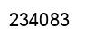Number 234083 black image