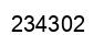 Number 234302 black image