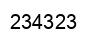 Number 234323 black image