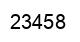Number 23458 black image