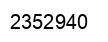 Number 2352940 black image