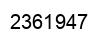 Number 2361947 black image