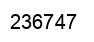 Number 236747 black image