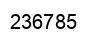 Number 236785 black image