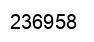 Number 236958 black image