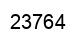 Número 23764 imagen negro