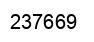 Number 237669 black image